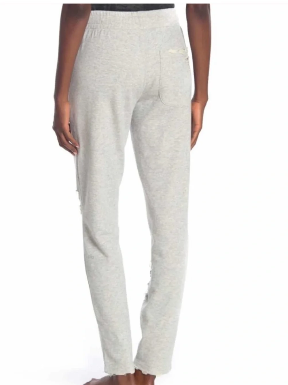BOGO! ALO Yoga Distressed Ripped Sweatpants Heather Gray Size Large